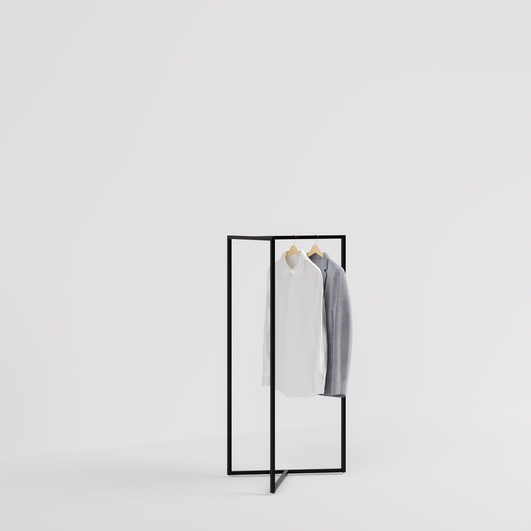 Clothing Rack Magic Rail T, black or white