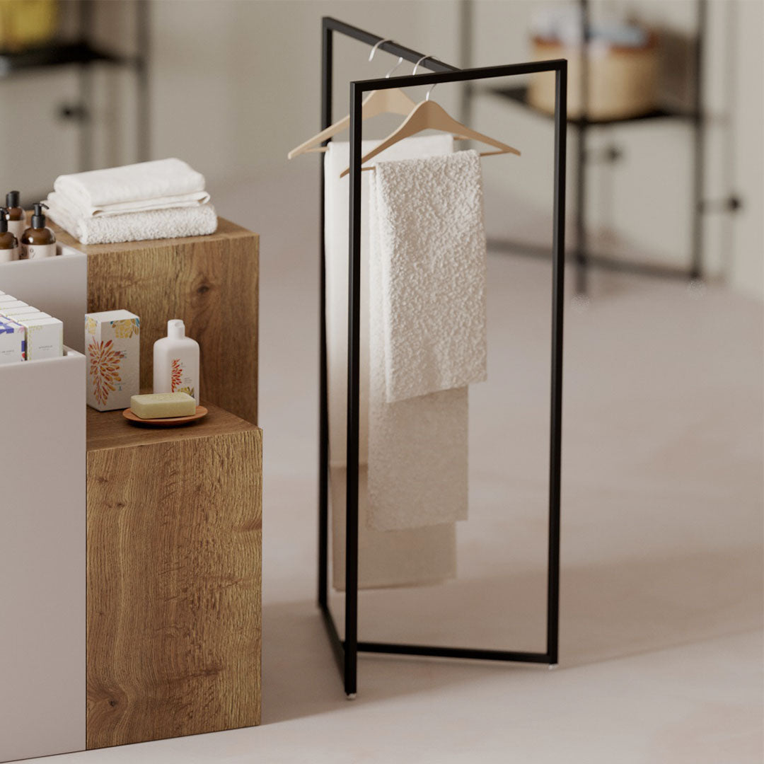 Clothing Rack Magic Rail T, black or white — photo 3