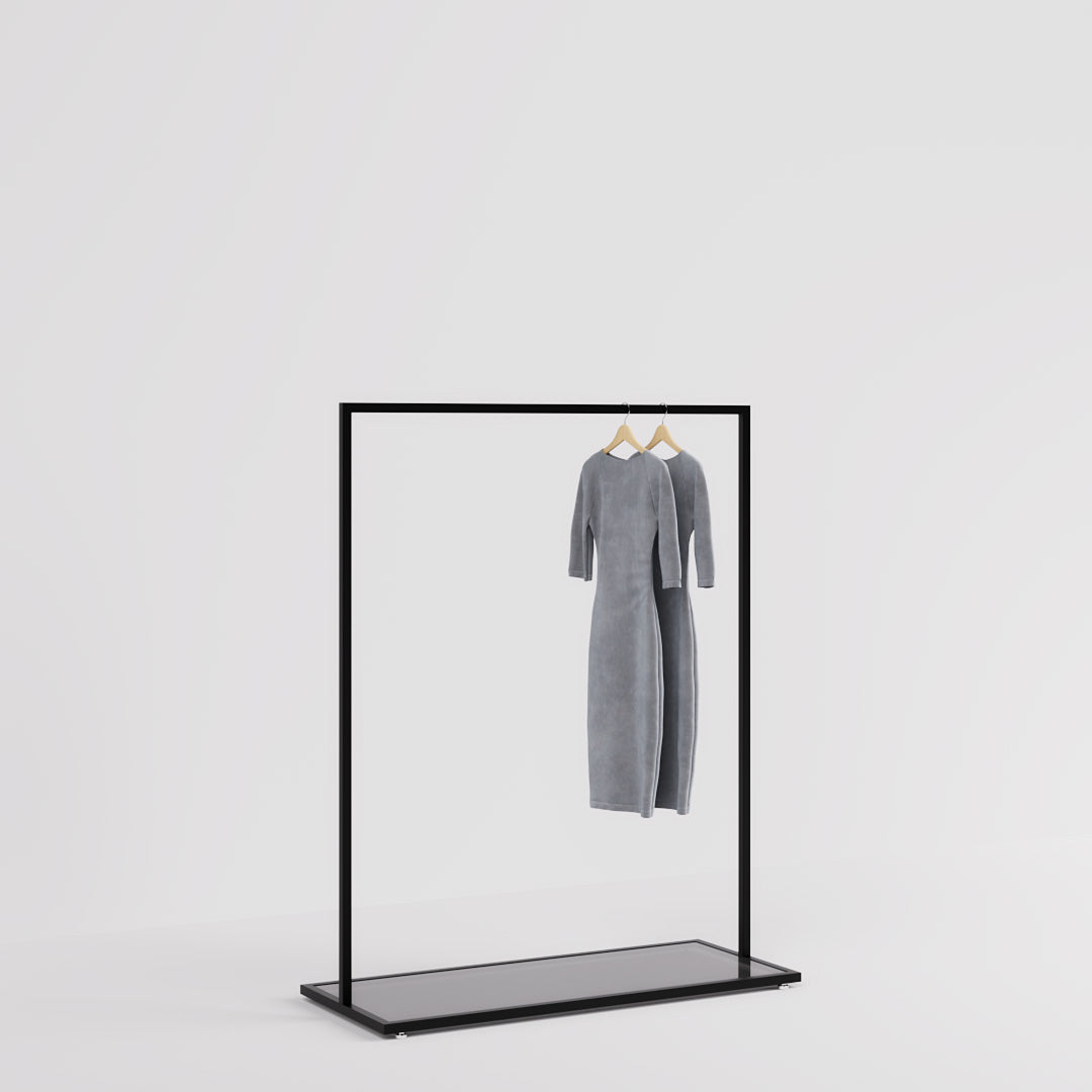 Clothing Rail Como black, W 120, 3 heights — photo 9
