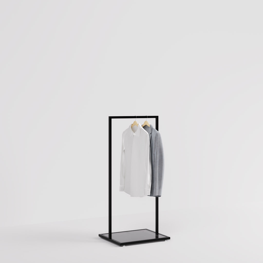 Clothing Rail Como black, W 60, 3 heights