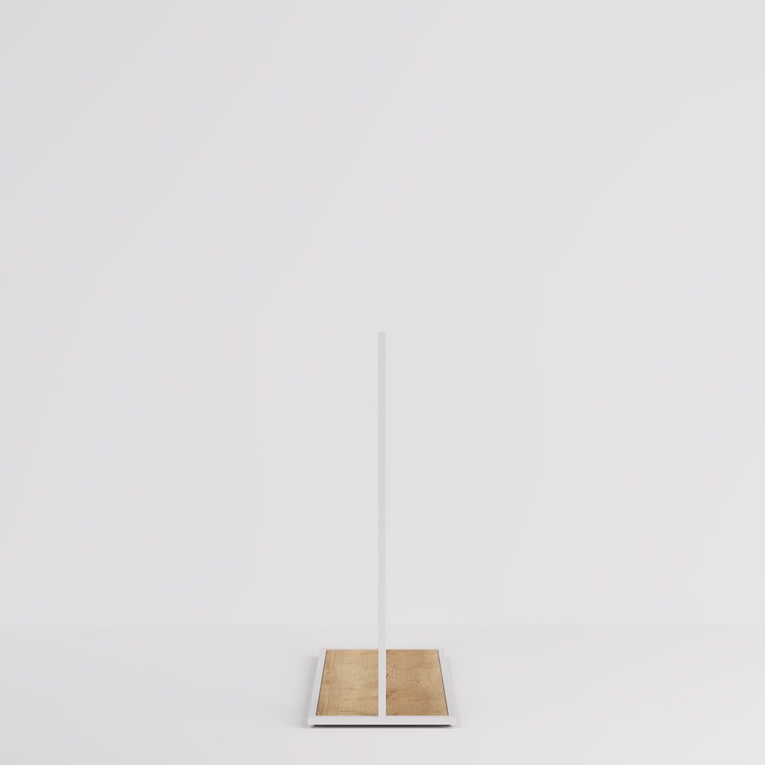 Clothing rail Como white - wooden base - W 120, 3 heights — photo 6