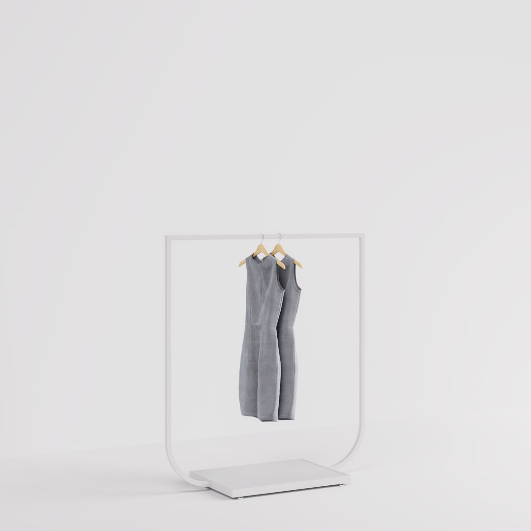 Clothing Rail Jade white, W 120, 4 heights