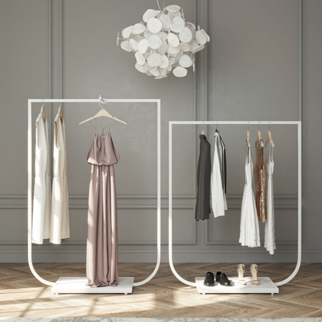 Clothing Rail Jade white, W 120, 4 heights — photo 2