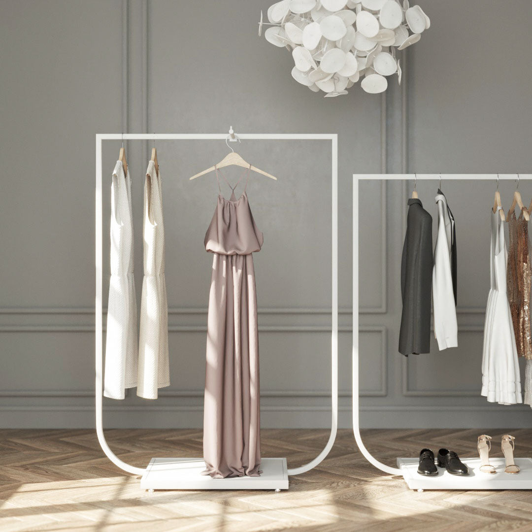 Clothing Rail Jade white, W 120, 4 heights — photo 4