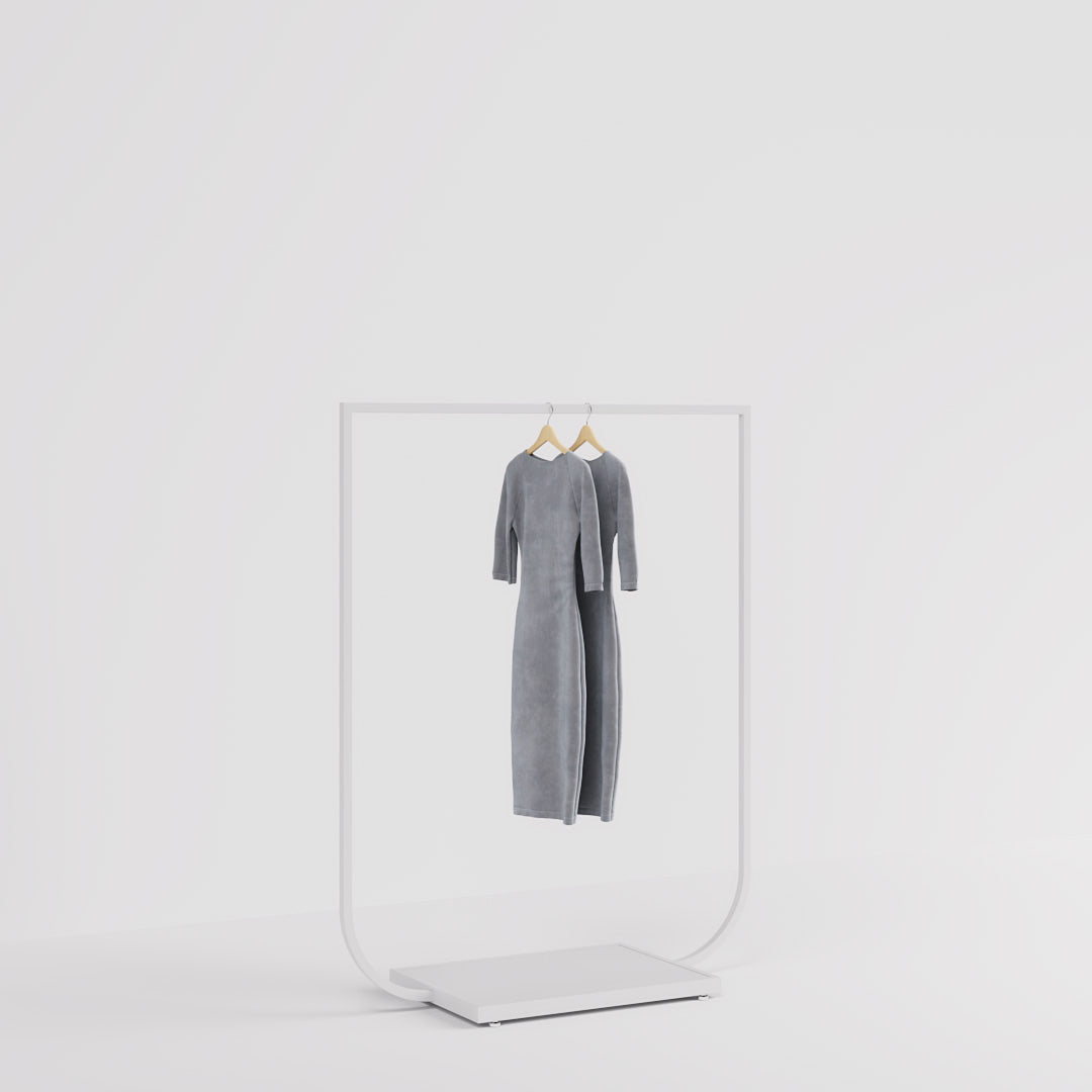Clothing Rail Jade white, W 120, 4 heights — photo 9