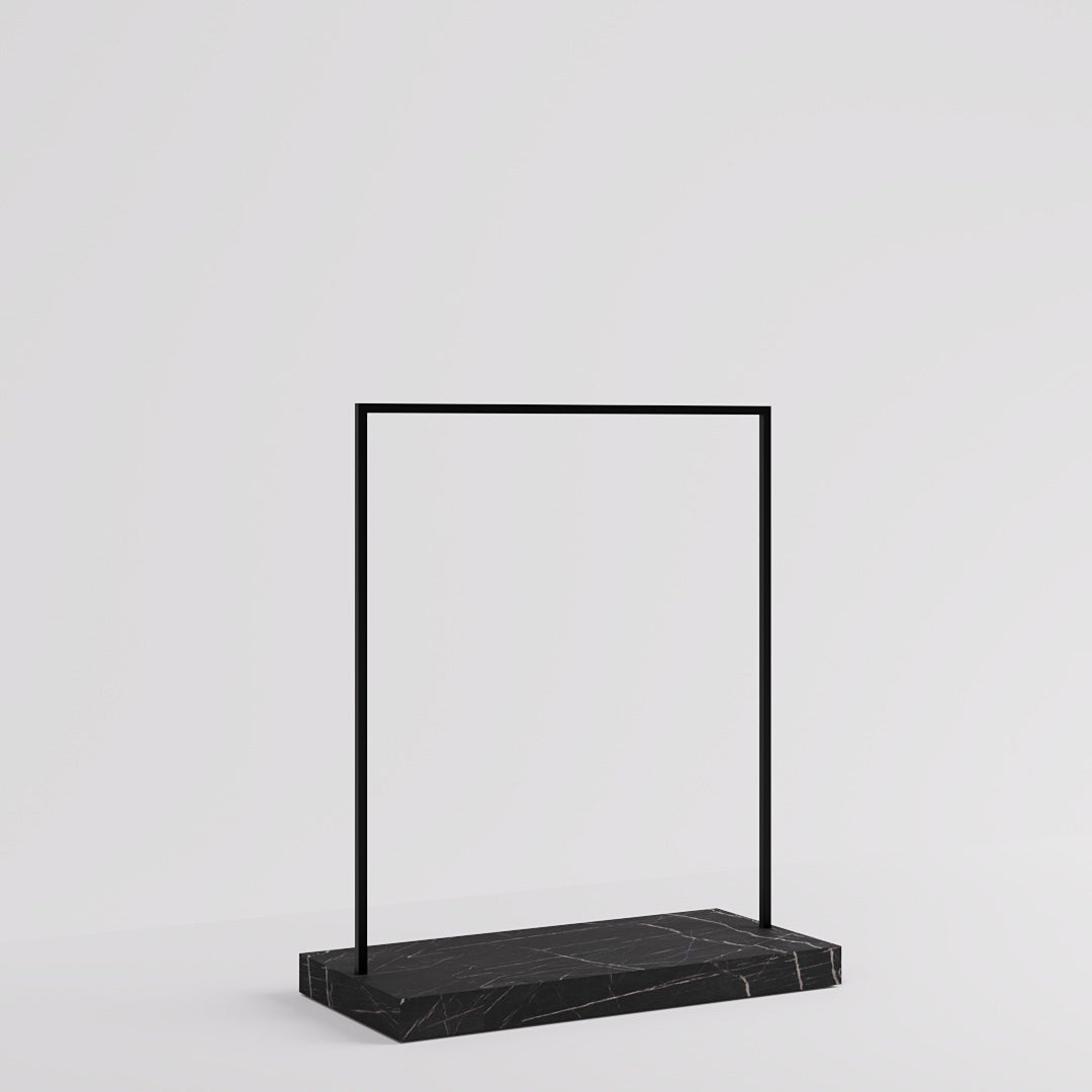 Clothing Rail Kansas, black/marble look, W 125, 3 heights — photo 7