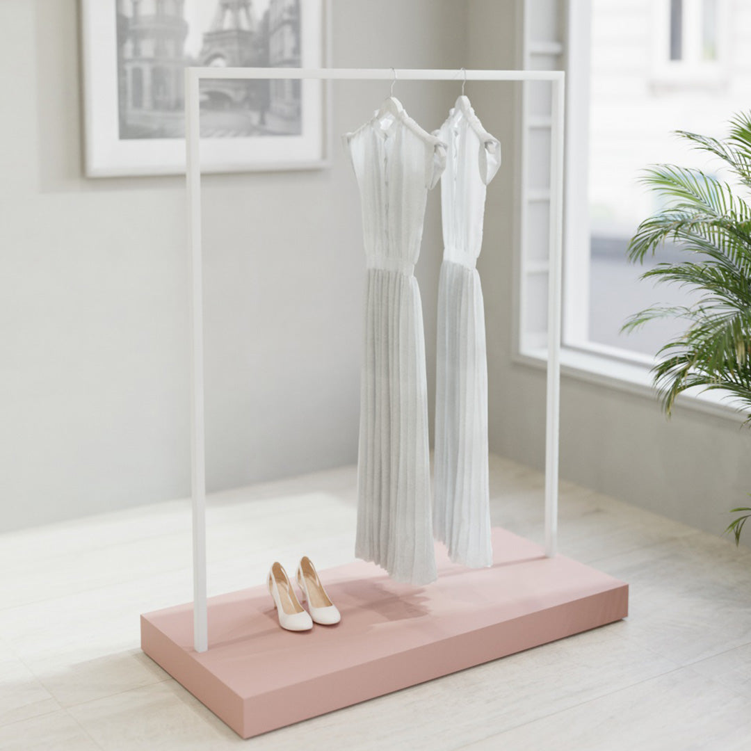 Clothing Rail Kansas, white/unicolor, W 125, 3 heights — photo 4