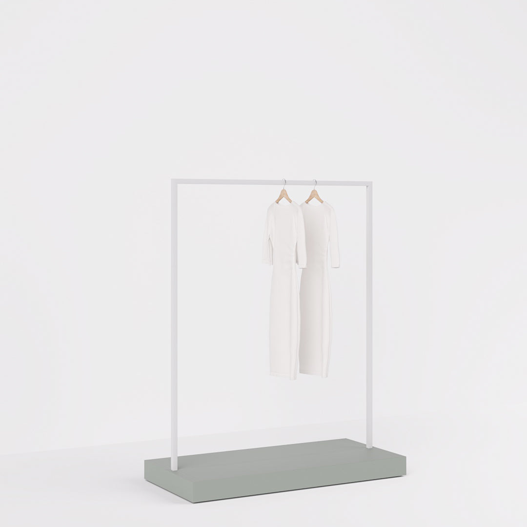 Clothing Rail Kansas, white/unicolor, W 125, 3 heights — photo 7