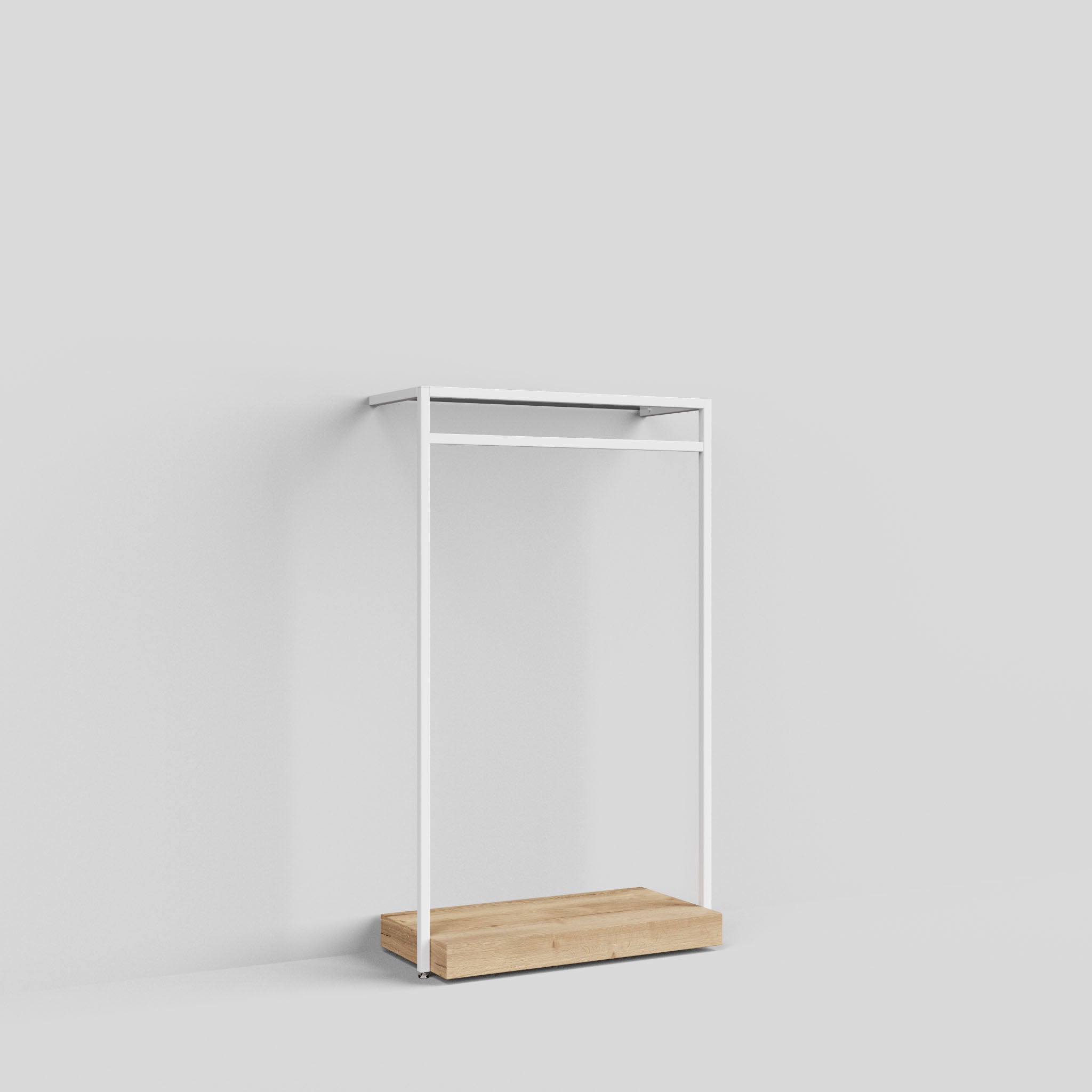 Clothing Rail Ontario, W103, White, With Pedestal — photo 8