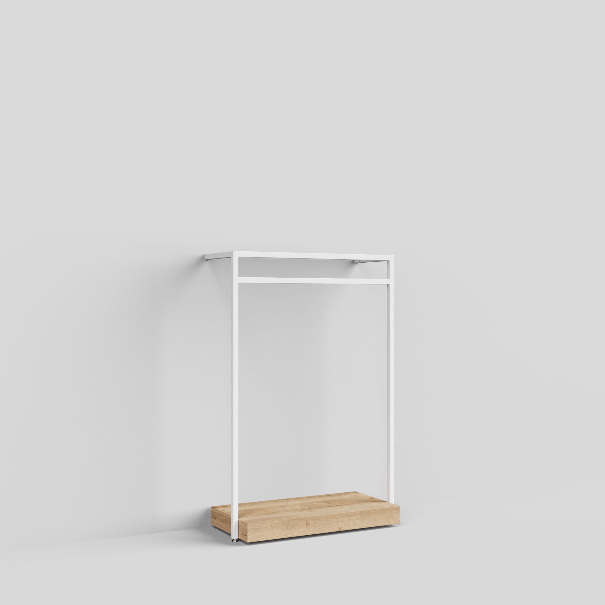 Clothing Rail Ontario, W103, White, With Pedestal — photo 9
