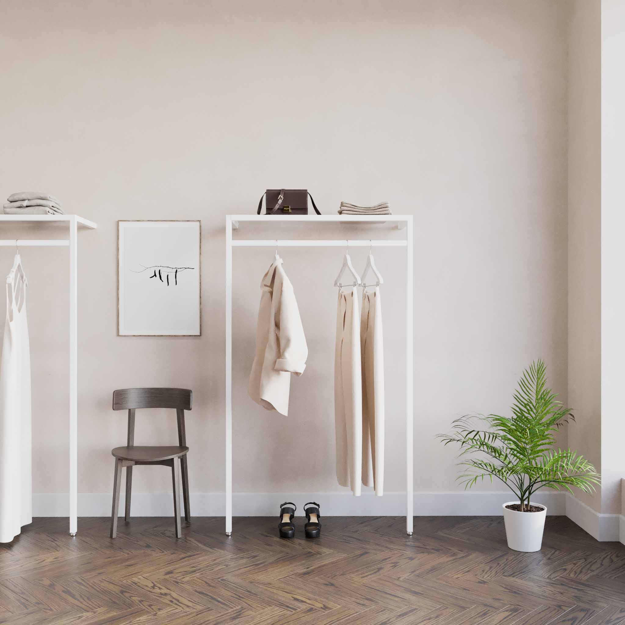 Clothing Rail Ontario, W103, White — photo 2