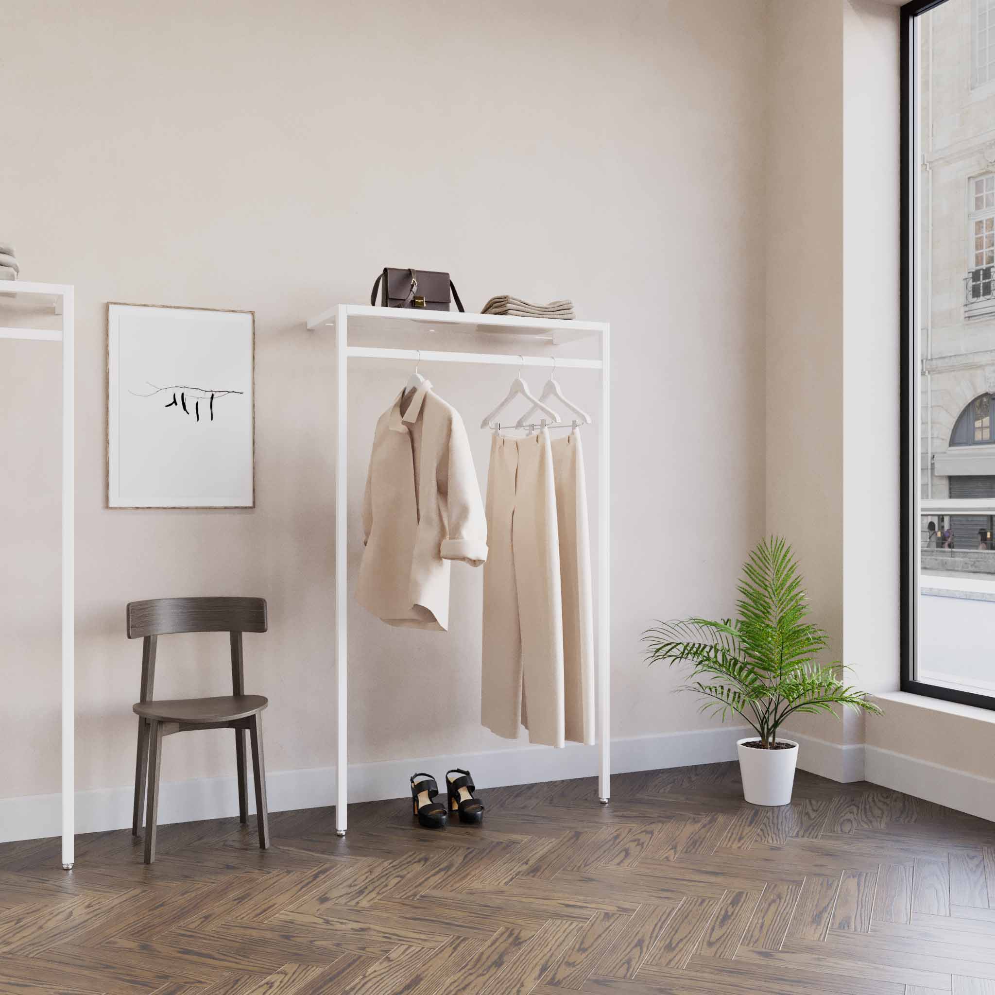 Clothing Rail Ontario, W103, White — photo 3