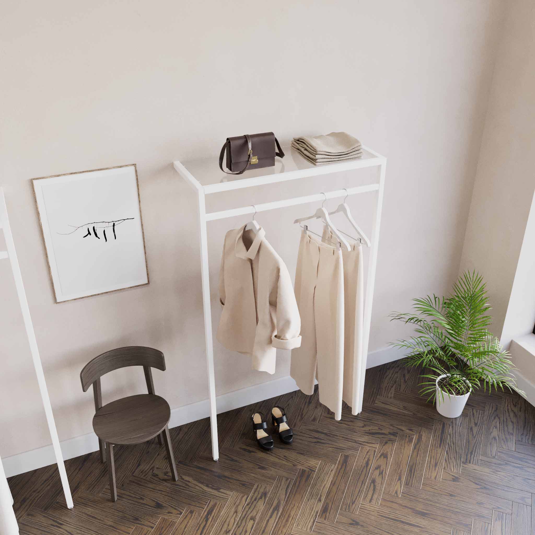 Clothing Rail Ontario, W103, White — photo 4