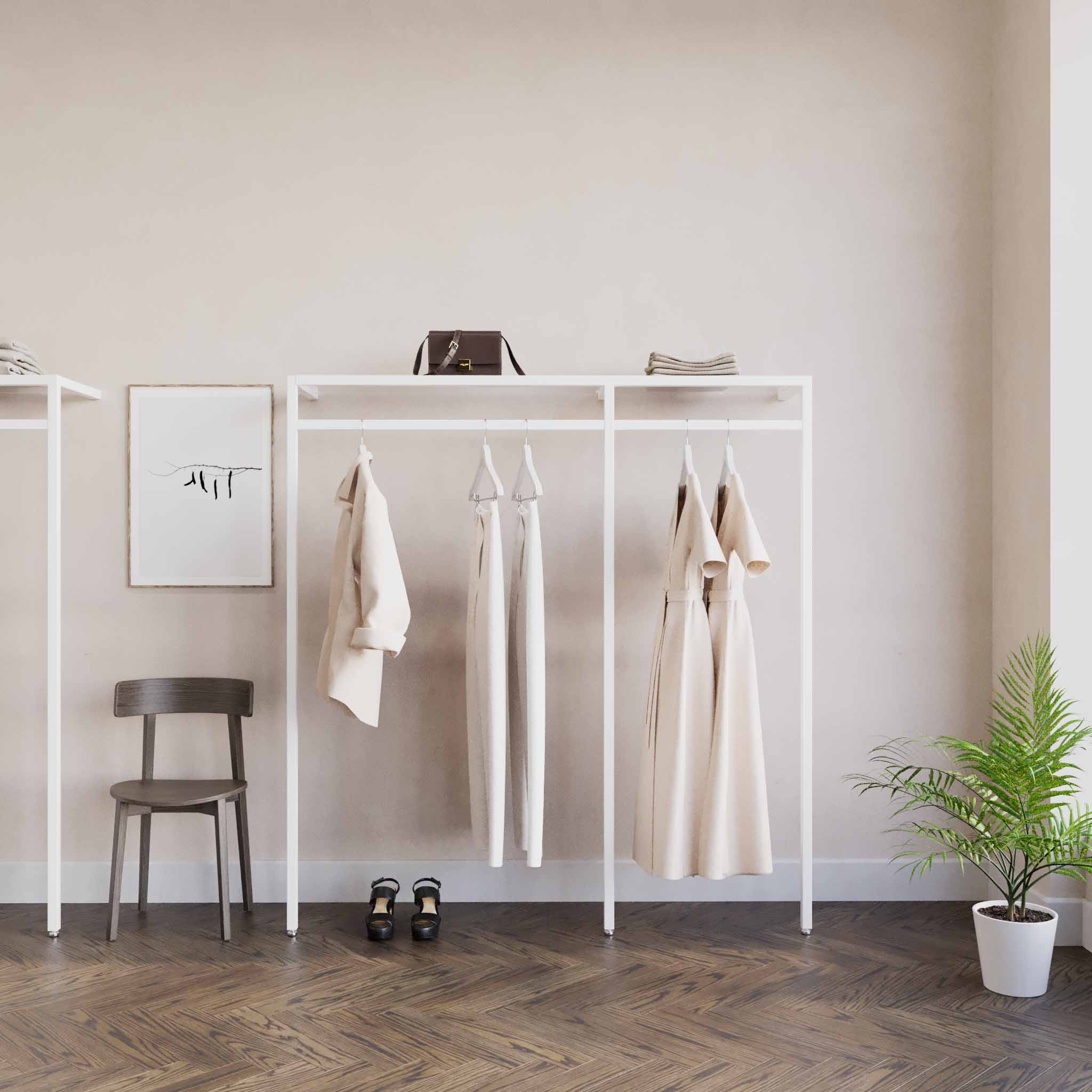 Clothing Rail Ontario, W165, White — photo 2