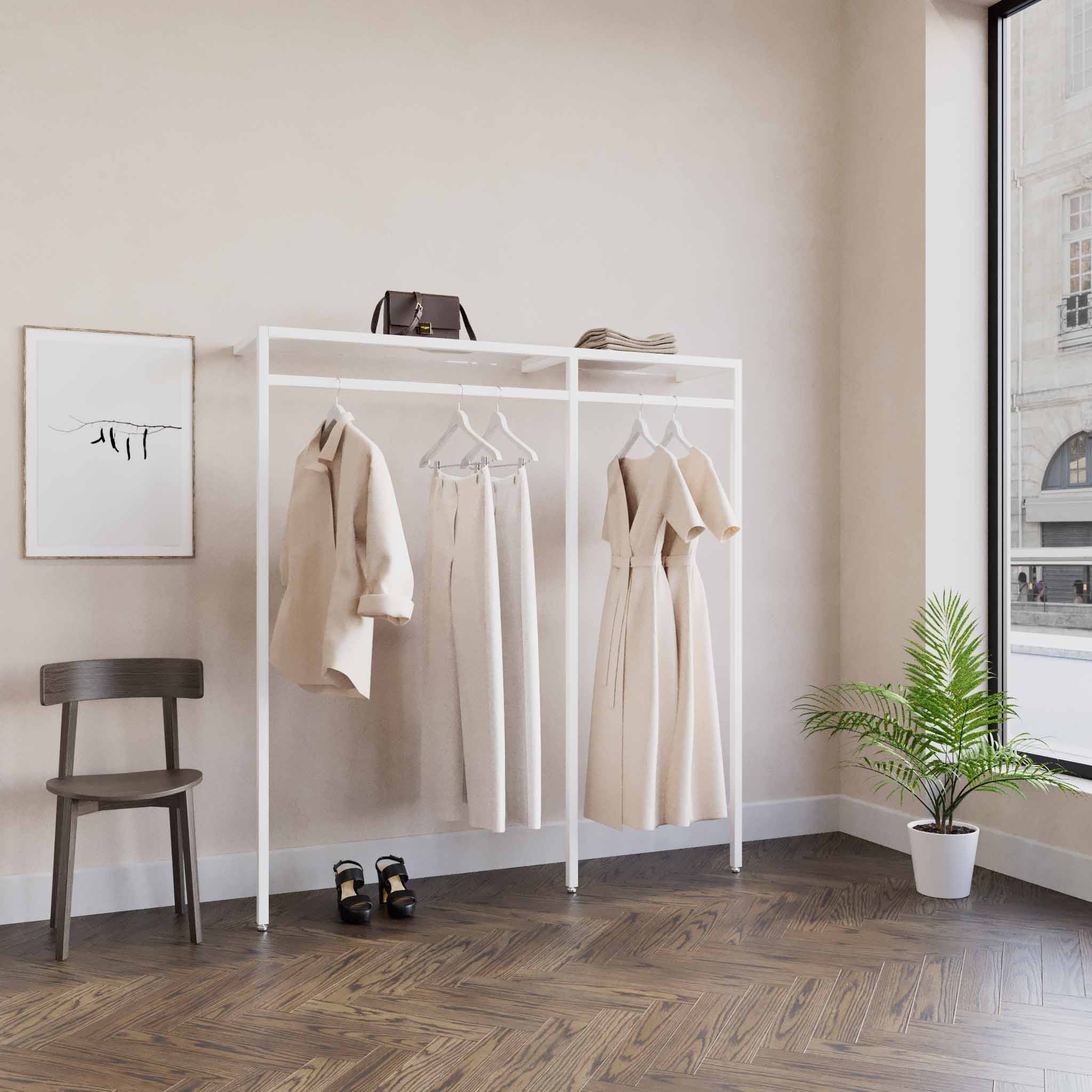 Clothing Rail Ontario, W165, White — photo 3