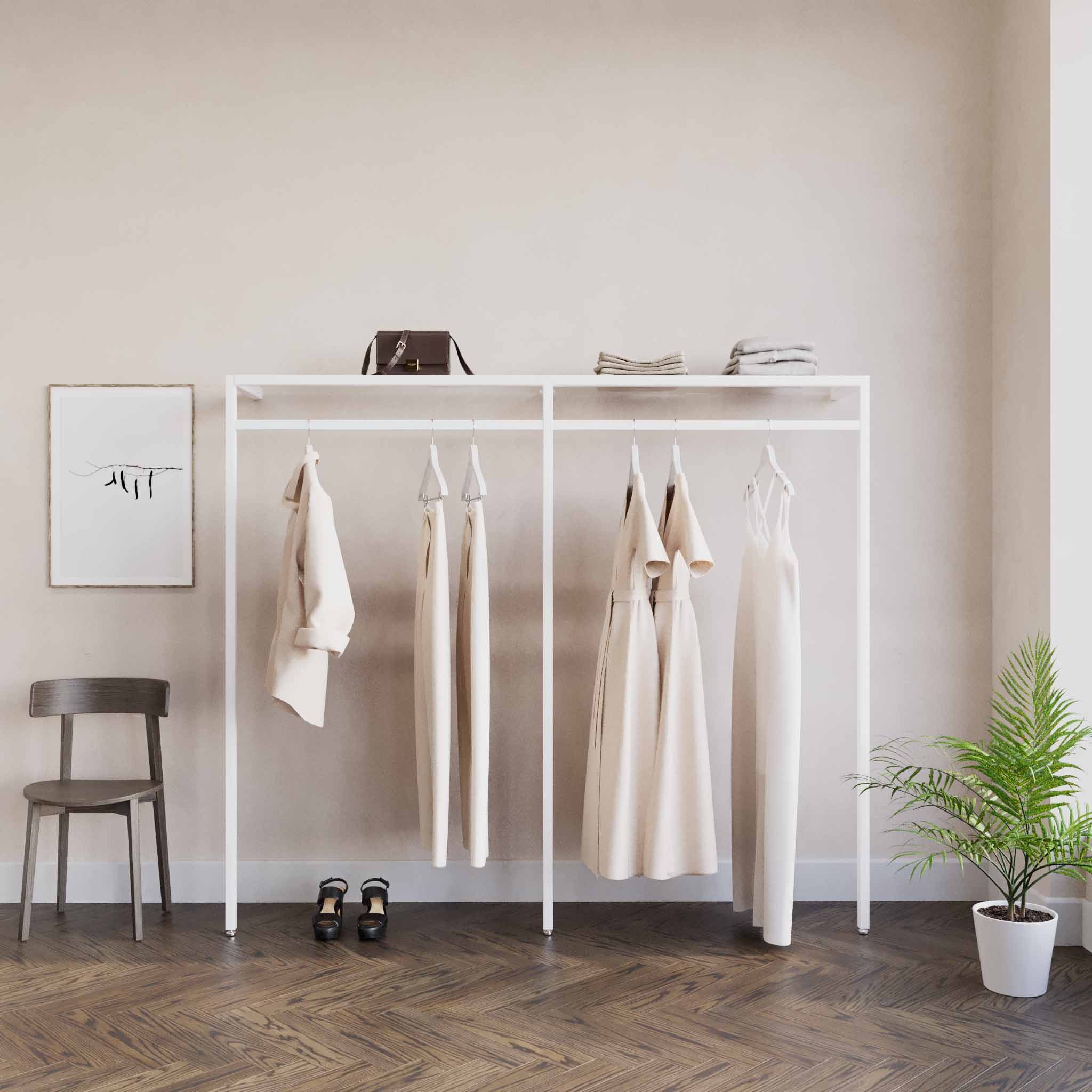 Clothing Rail Ontario, W203, White — photo 2