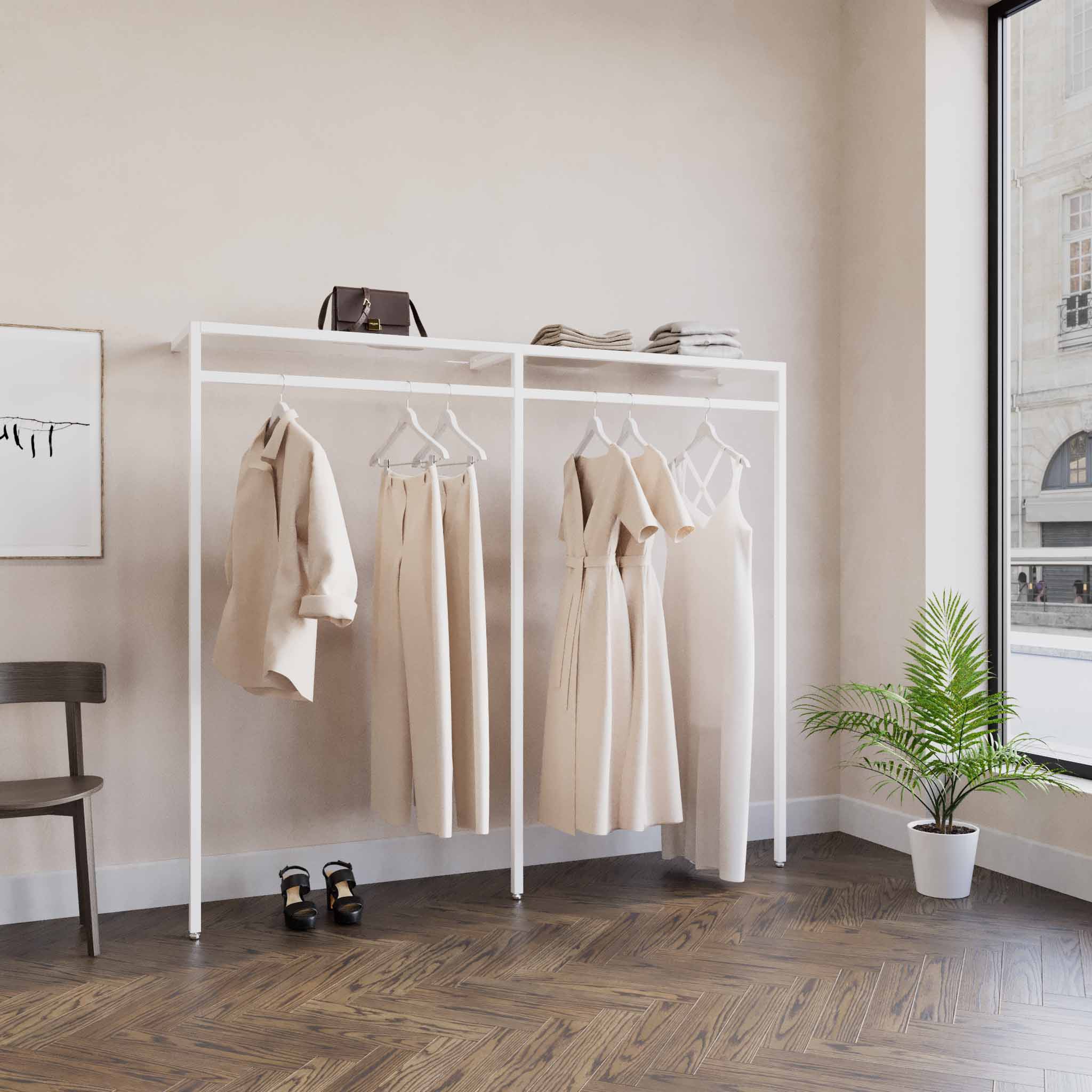 Clothing Rail Ontario, W203, White — photo 3