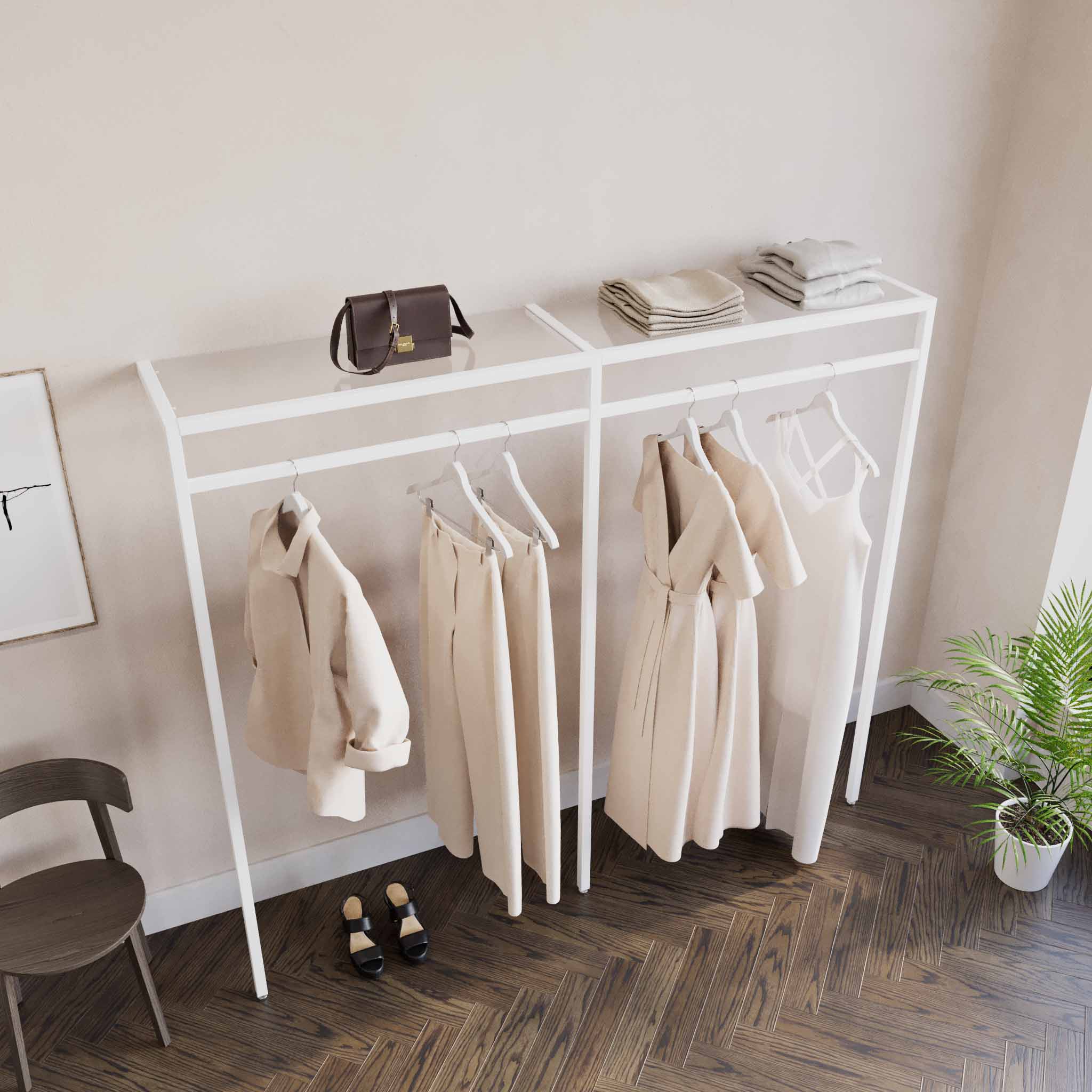 Clothing Rail Ontario, W203, White — photo 4