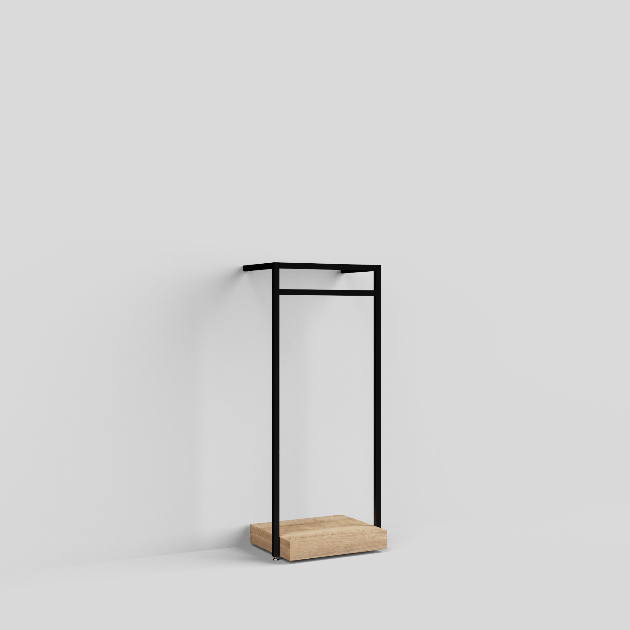Clothing Rail Ontario, W65, Black, With Pedestal — photo 6