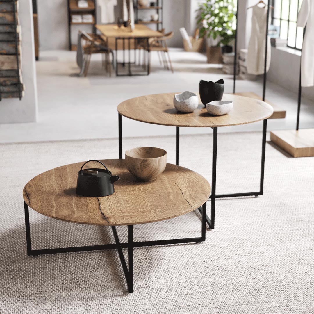 Display Table Como, Round, Black Base — photo 2