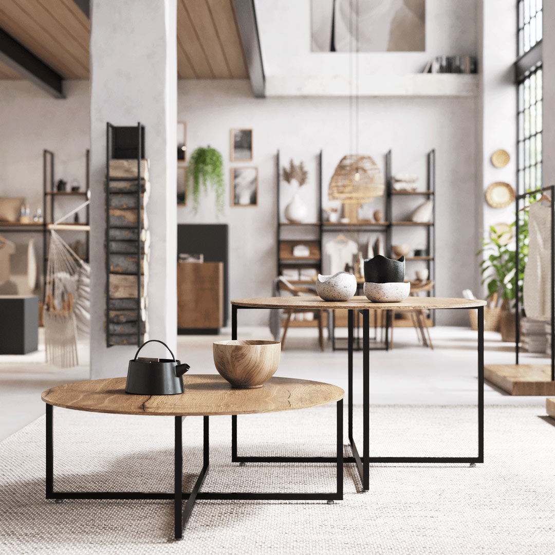 Display Table Como, Round, Black Base — photo 3