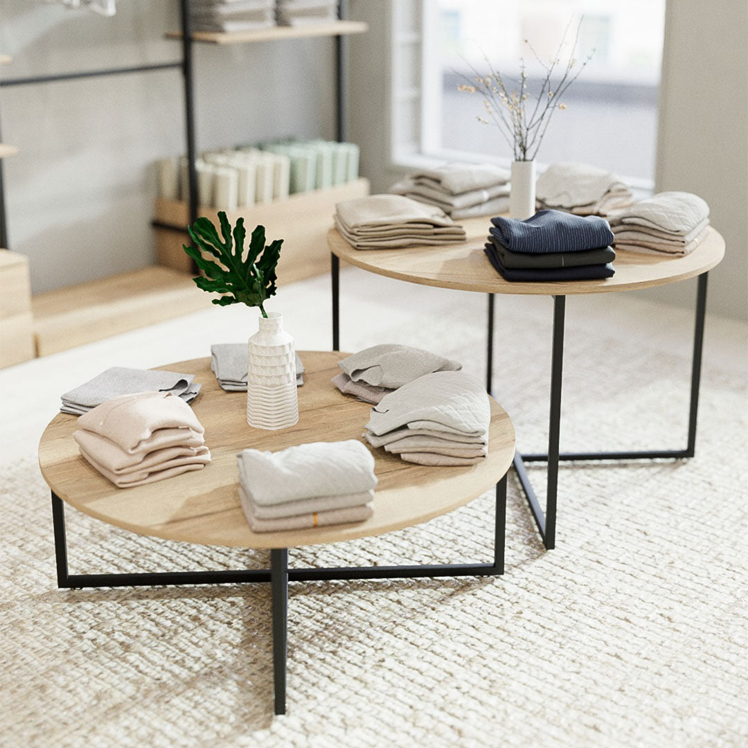 Display Table Como, Round, Black Base — photo 5
