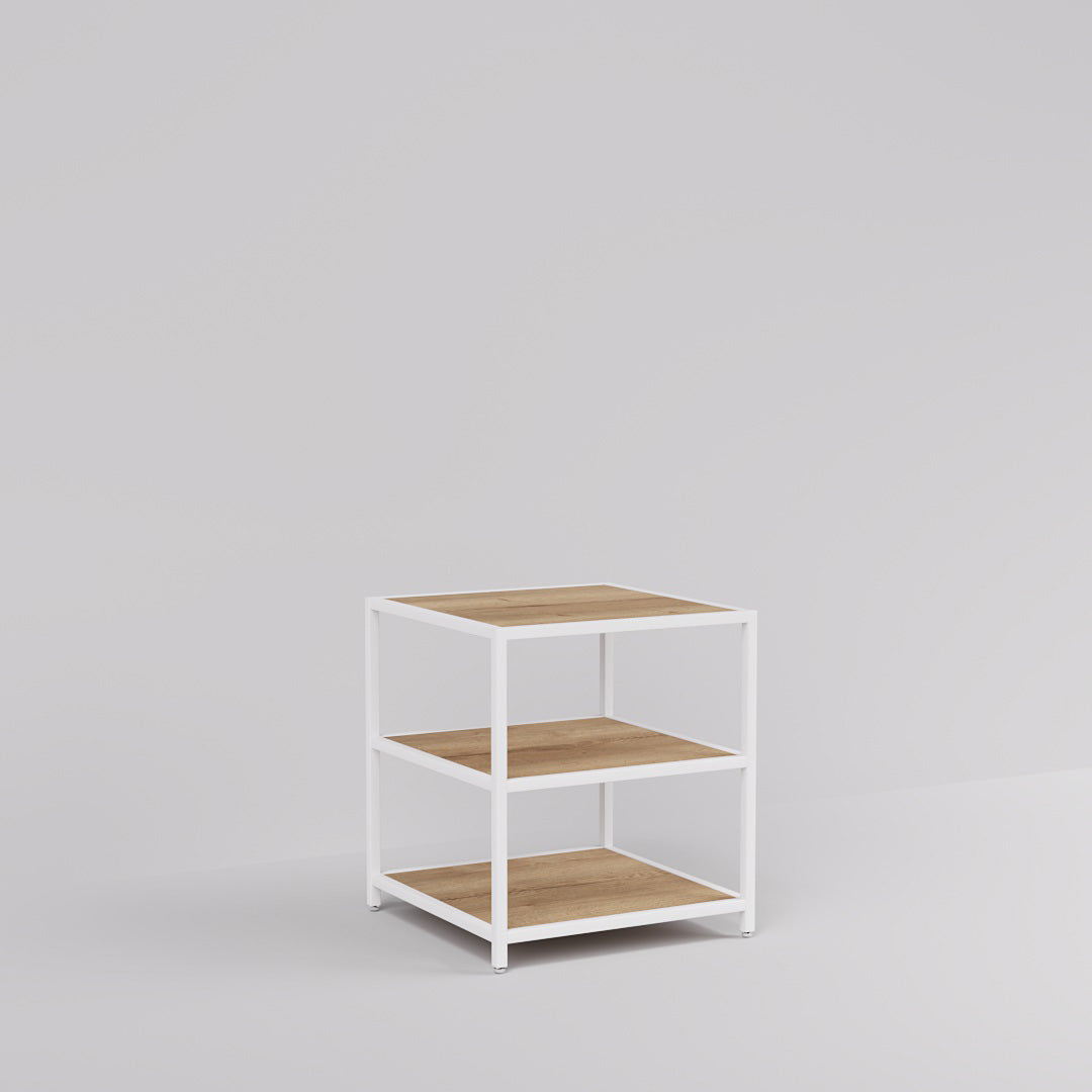 Display Table Modena, Square, white steel — photo 4
