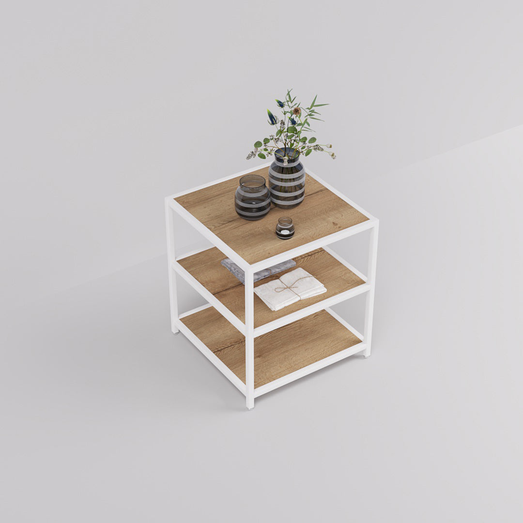 Display Table Modena, Square, white steel — photo 6