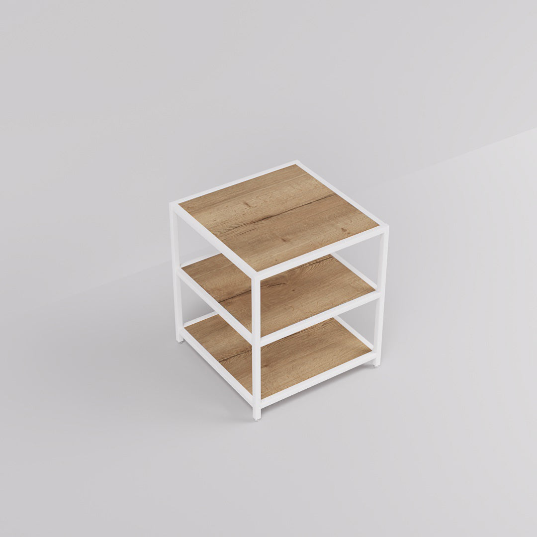 Display Table Modena, Square, white steel — photo 7