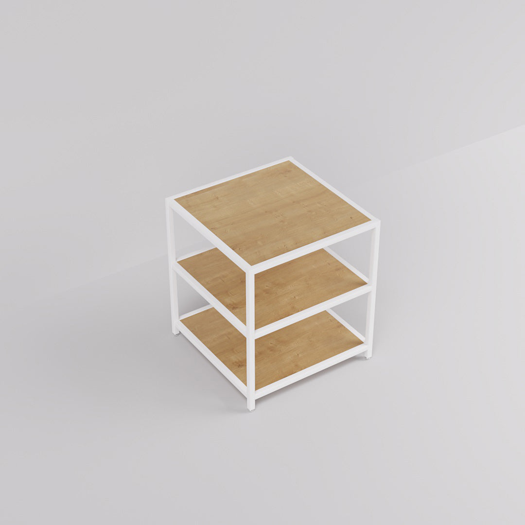 Display Table Modena, Square, white steel — photo 9