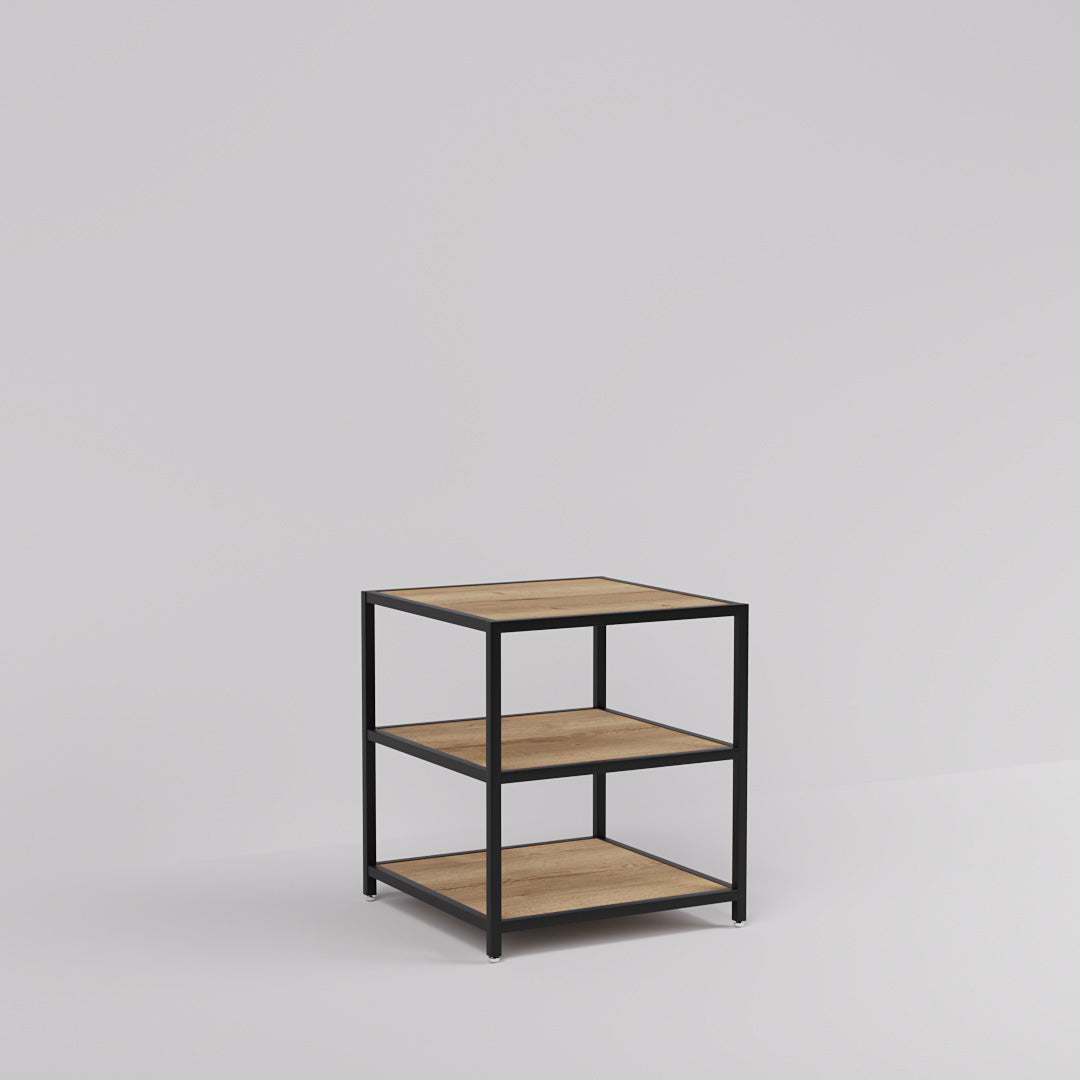 Display Table Modena, Square, black steel — photo 4