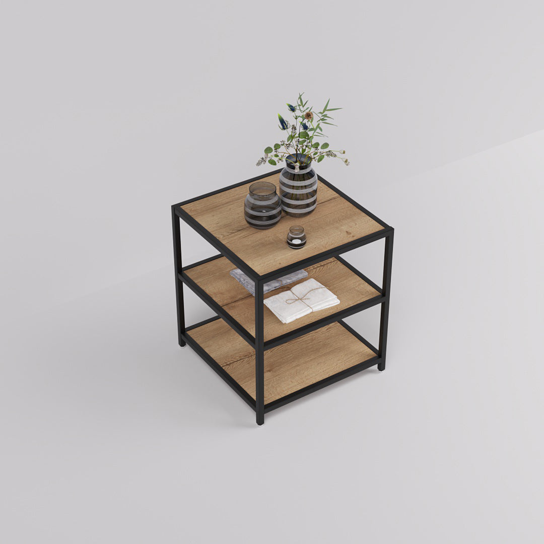 Display Table Modena, Square, black steel — photo 5