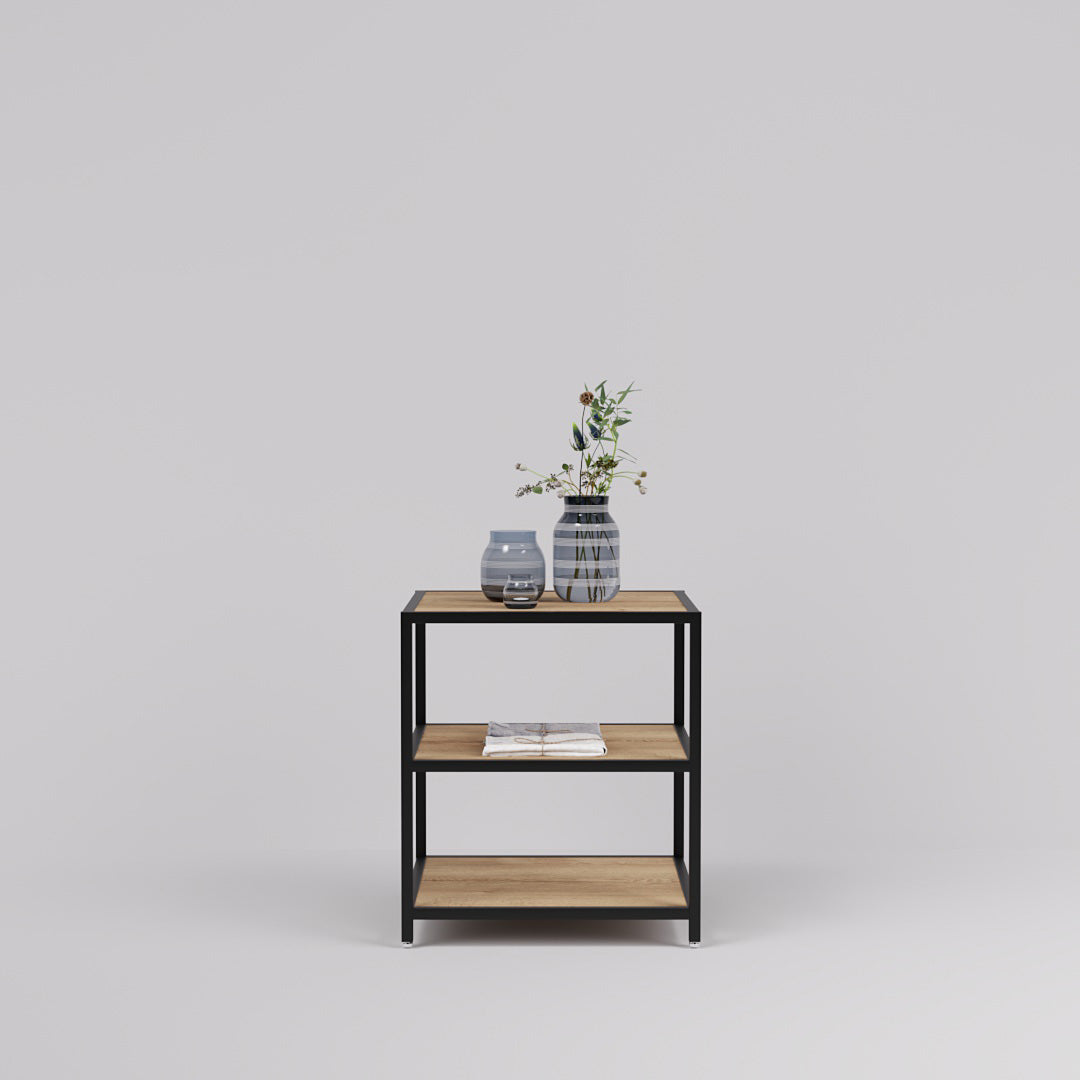 Display Table Modena, Square, black steel — photo 6