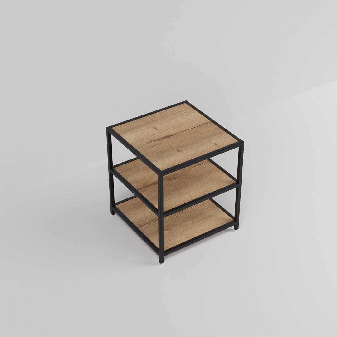 Display Table Modena, Square, black steel — photo 7