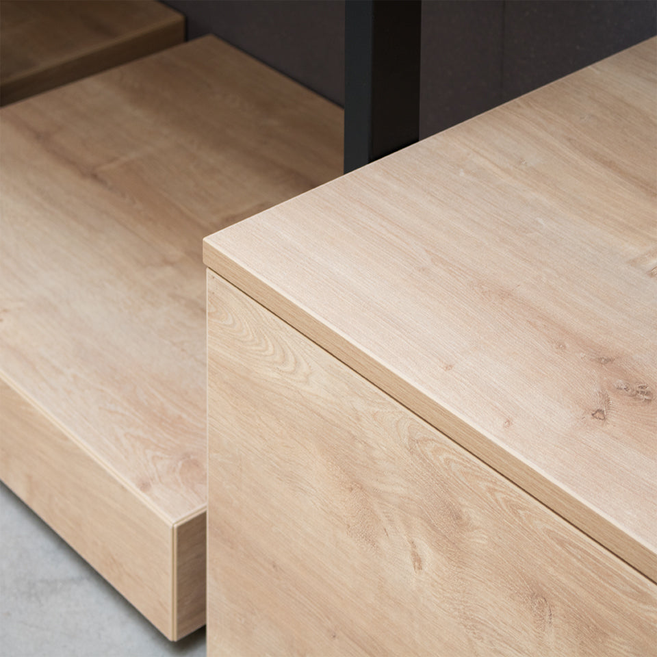 Pedestal Ceres, wooden base for Shelving System — photo 7