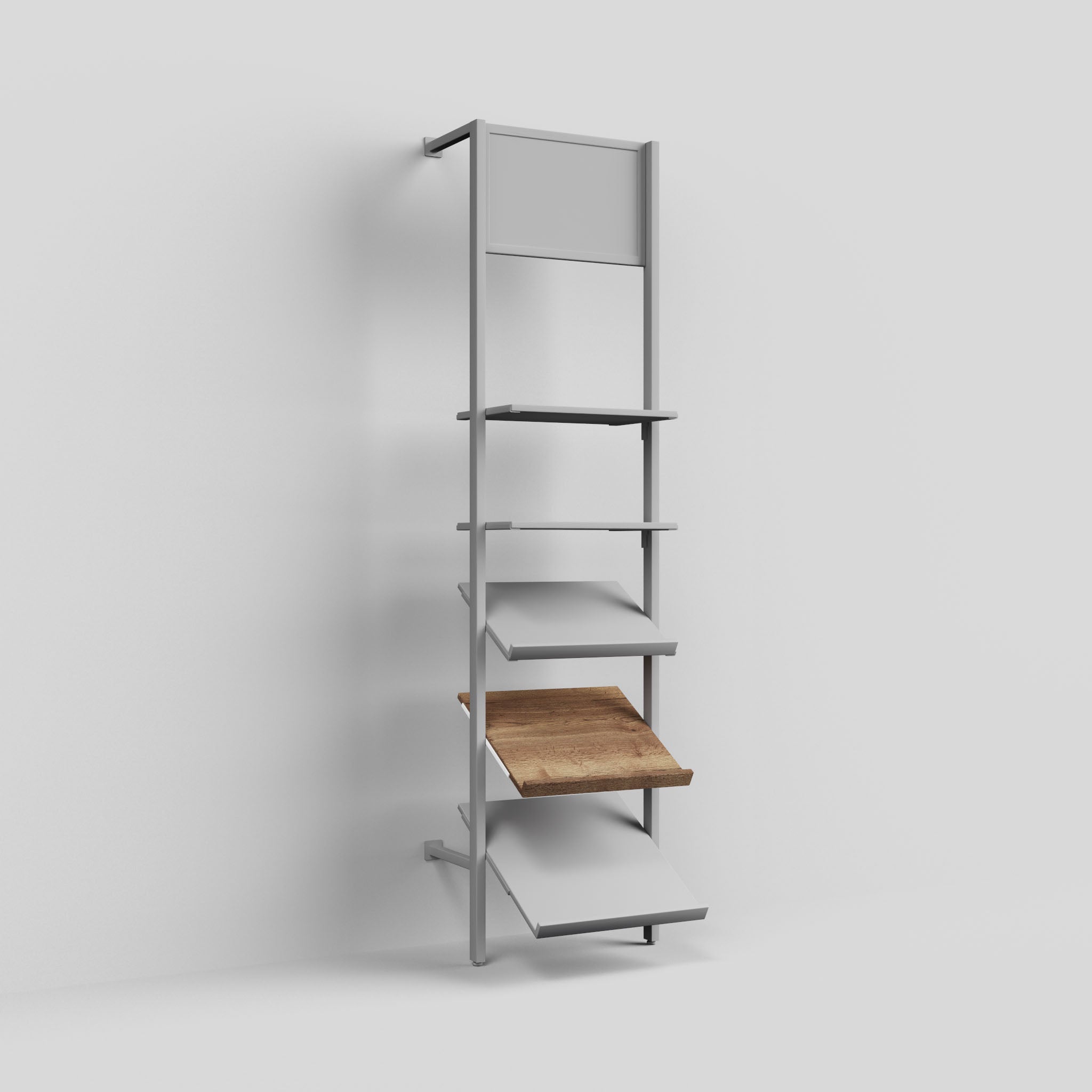 Shelf Board Ceres, angled 30 degrees, incl. white brackets — photo 8