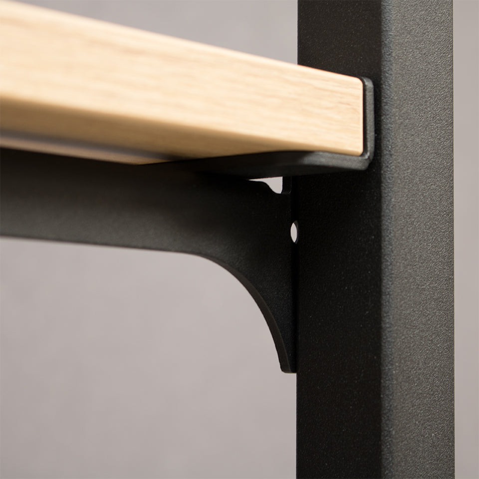 Shelf Support Addison, for wooden shelves, black — photo 4