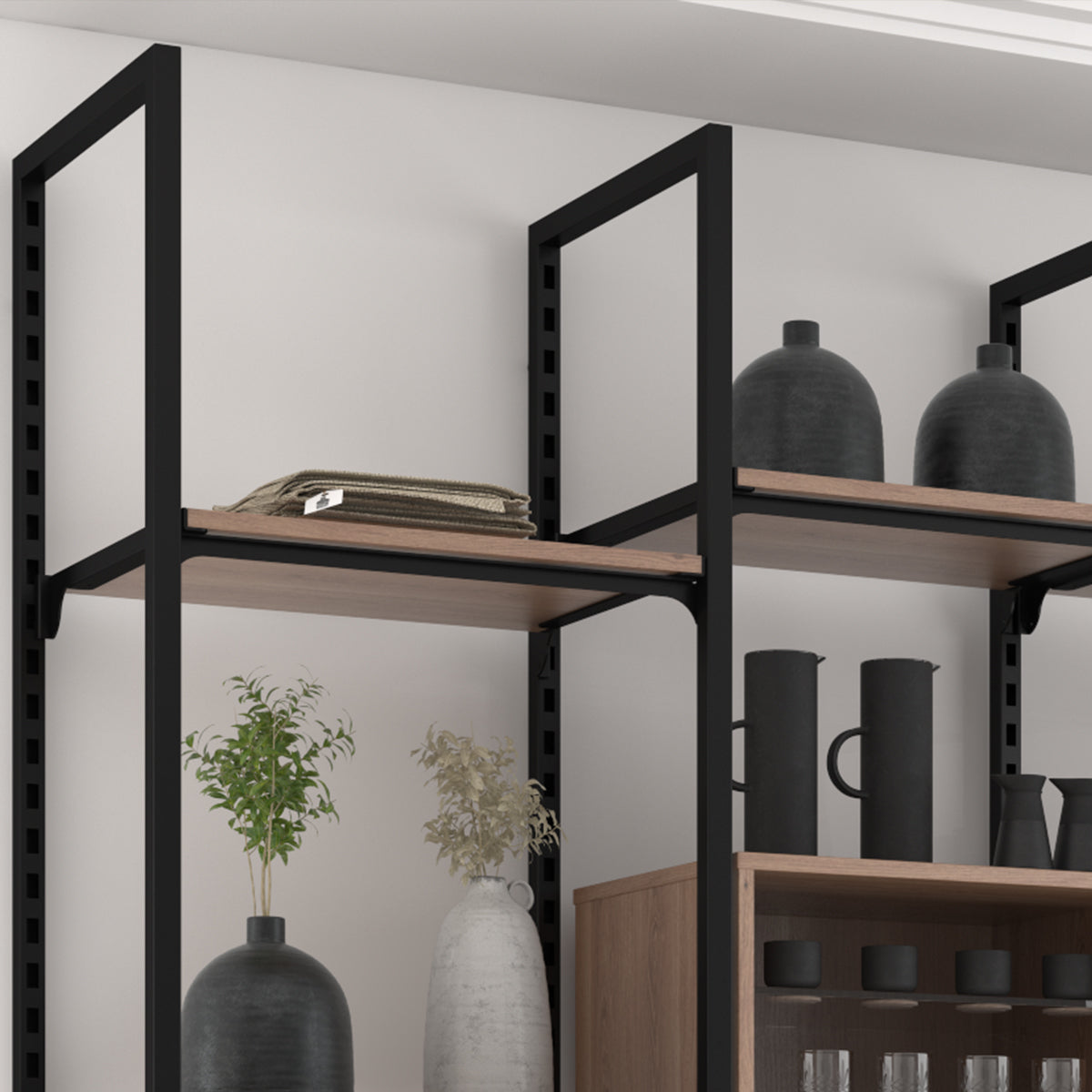 Shelf Support Addison, for wooden shelves, black — photo 5