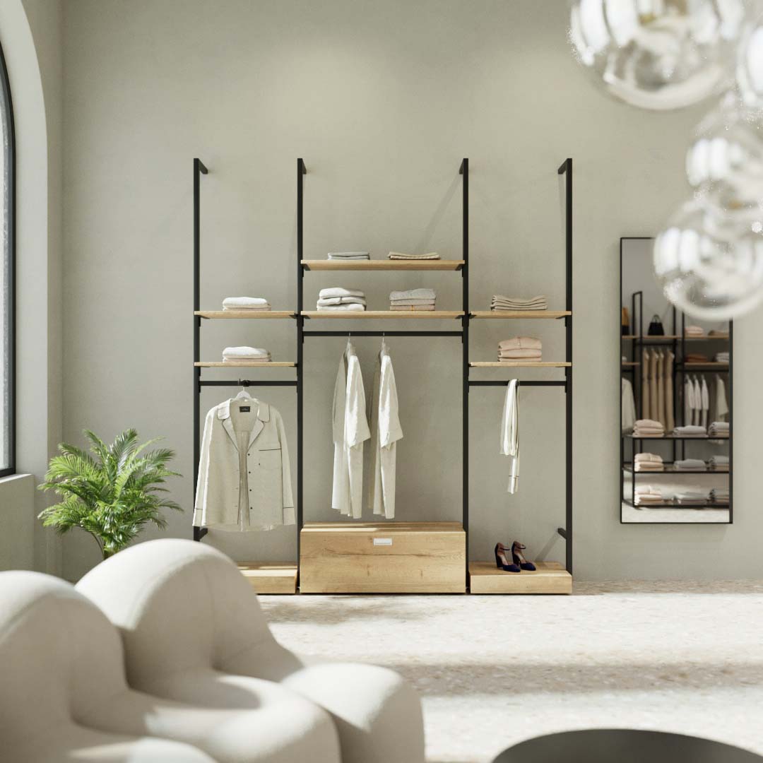 Shelving system Ceres - Fashion - Style 4, black — photo 2