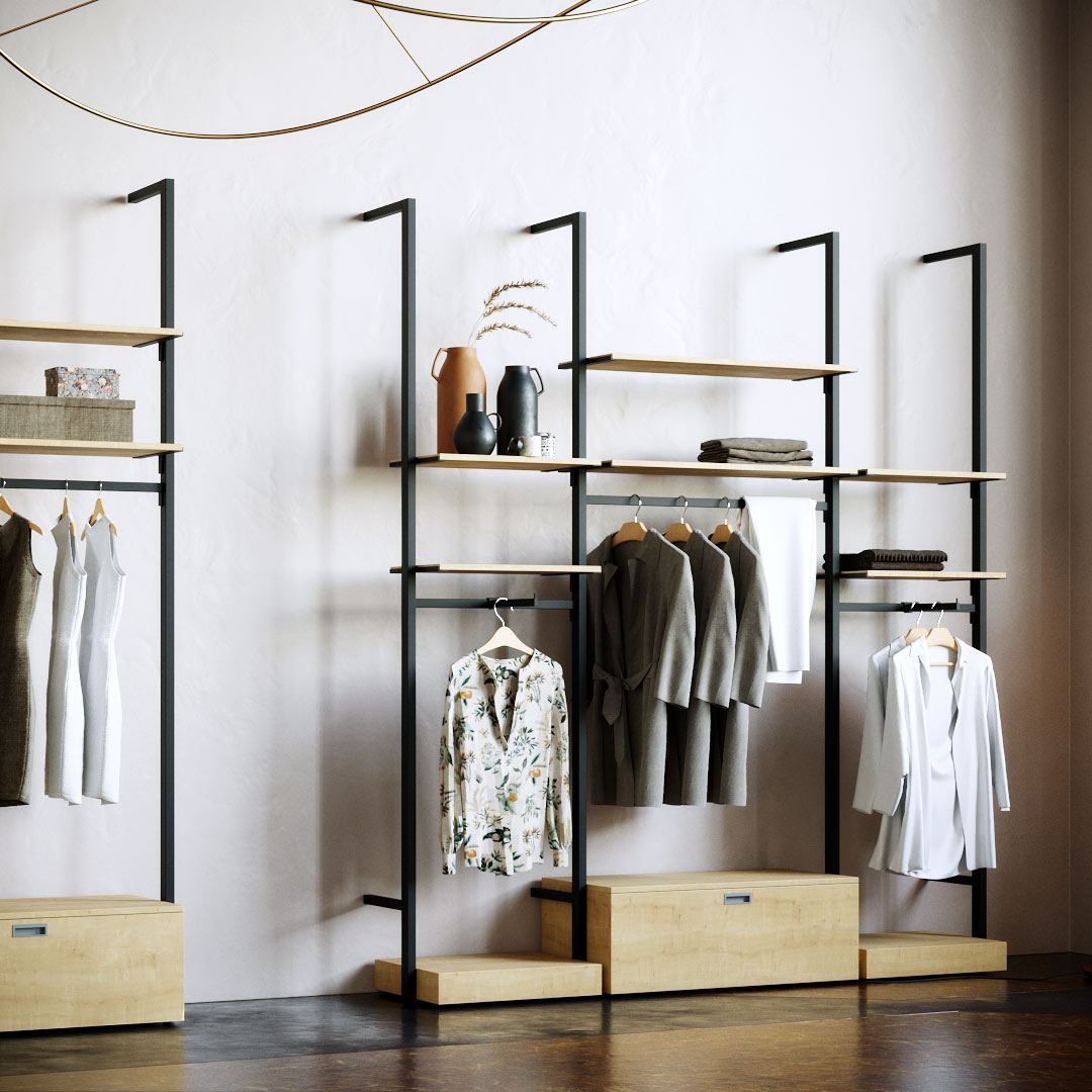 Shelving system Ceres - Fashion - Style 4, black — photo 5