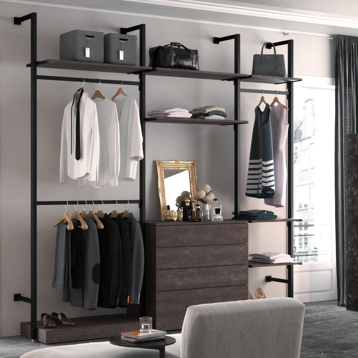 Open Wardrobe - Shelving System Ceres - Style 2 — photo 3