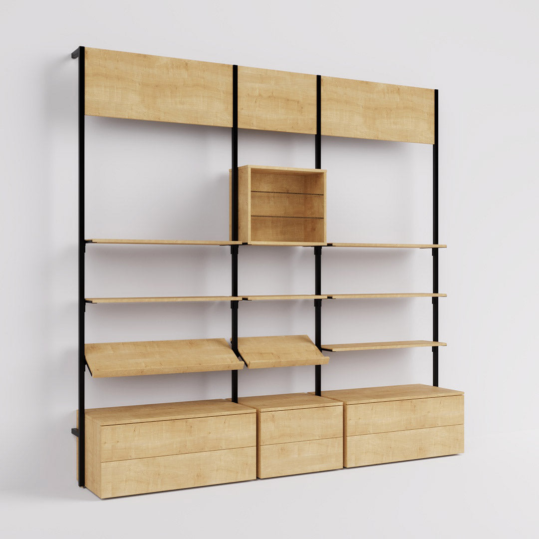 Shelving System Cetus - Classic - Style 3, black — photo 8
