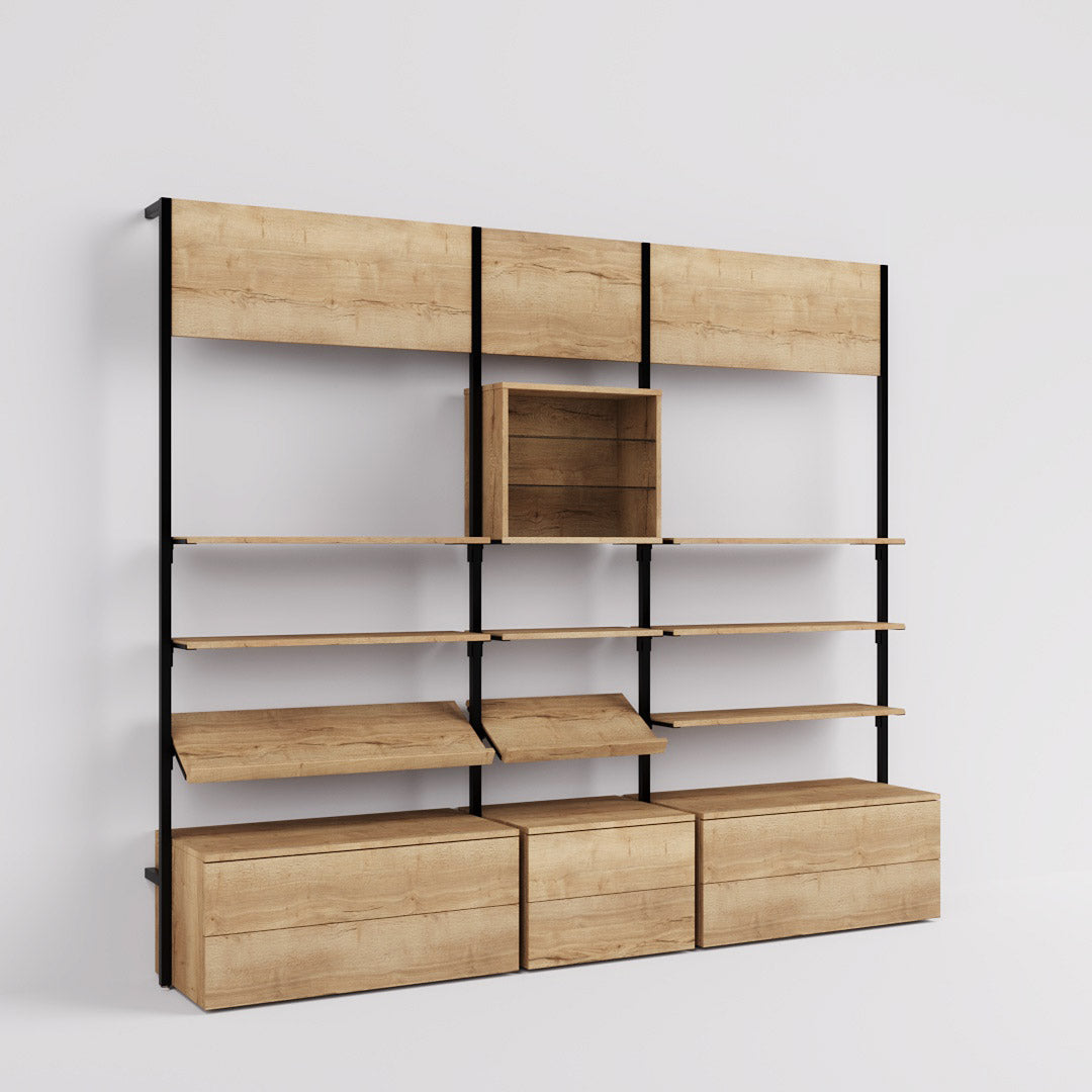 Shelving System Cetus - Classic - Style 3, black — photo 9