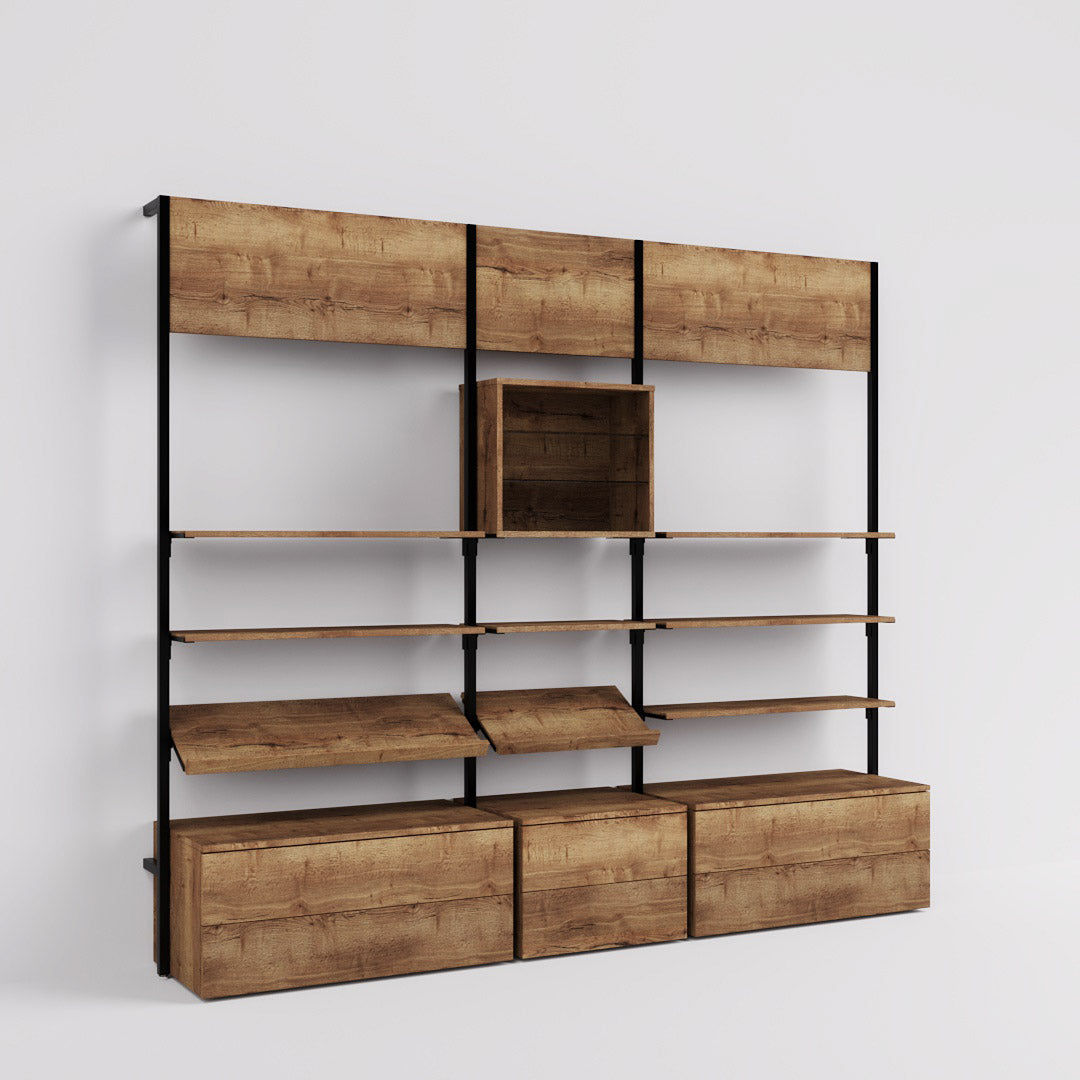Shelving System Cetus - Classic - Style 3, black — photo 10