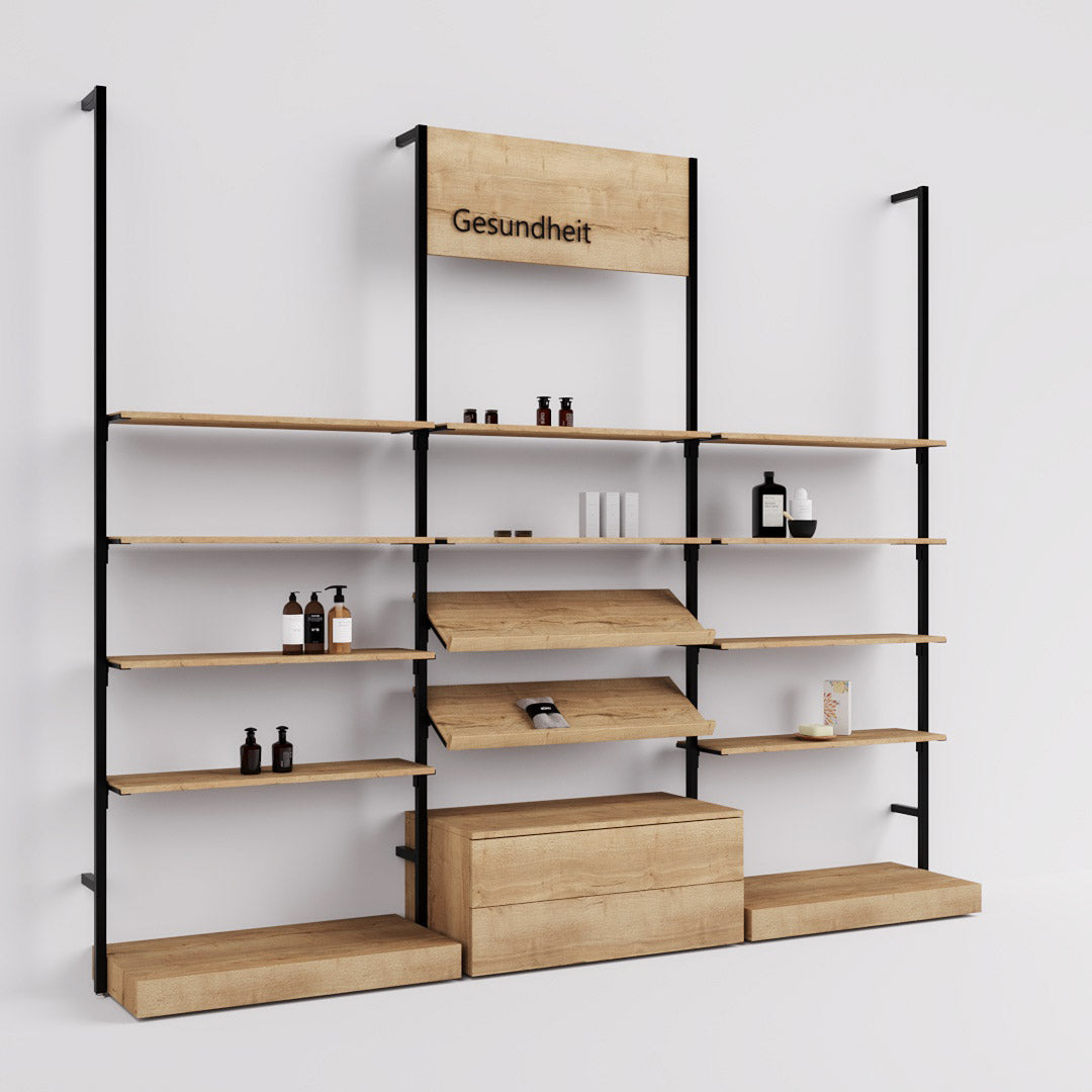 Shelving System Cetus - Classic - Style 4, black — photo 1