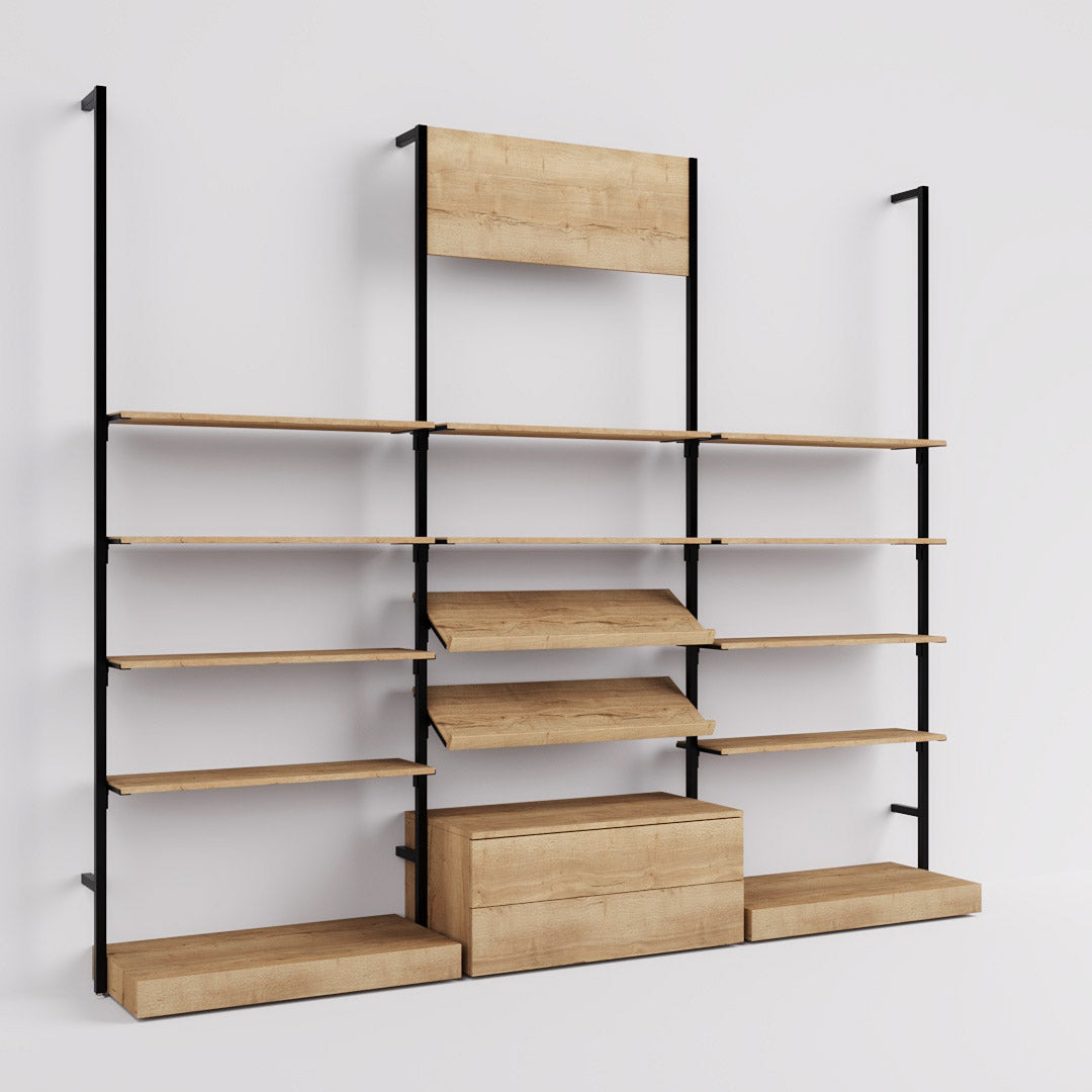 Shelving System Cetus - Classic - Style 4, black — photo 2