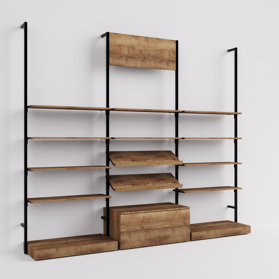 Shelving System Cetus - Classic - Style 4, black — photo 7