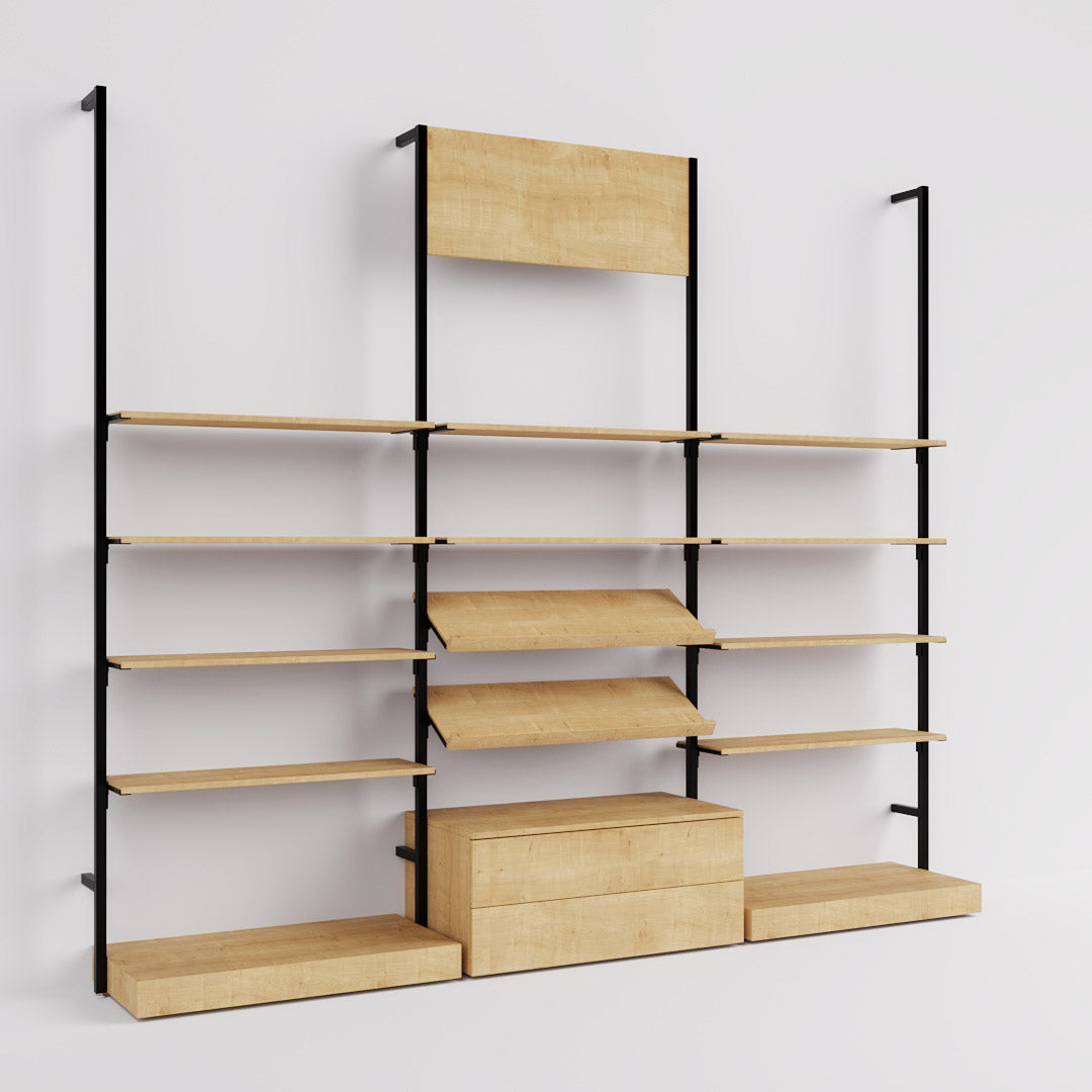 Shelving System Cetus - Classic - Style 4, black — photo 8