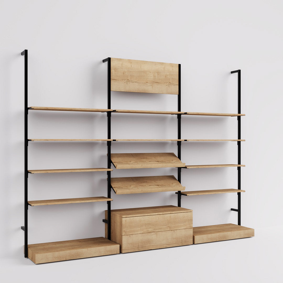 Shelving System Cetus - Classic - Style 4, black — photo 9