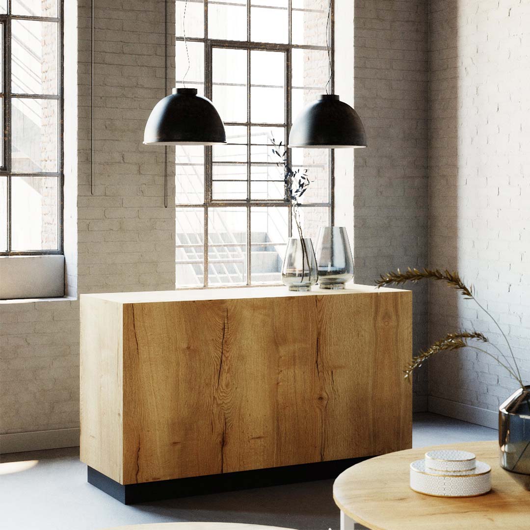 Shop Counter Matera, wood and anthracite — photo 6
